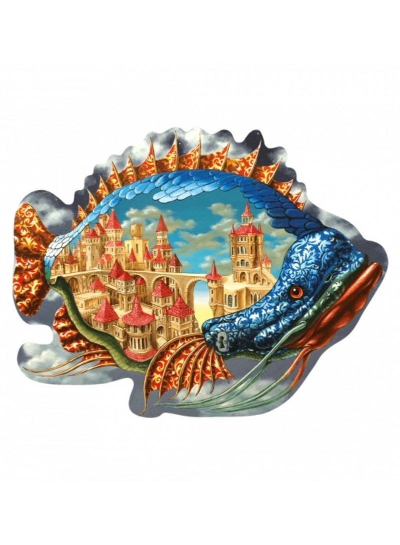 Puzzles In Habited Fish Davici Wooden Jigsaw Puzzle - Image 5
